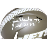 Joe Klecko Autographed/Signed New York Jets Salute Mini Helmet Beckett 43018