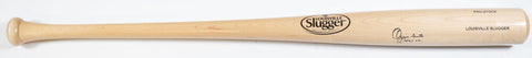 Ozzie Smith Autographed Blonde Louisville Slugger Baseball Bat w/ HOF - Fanatics