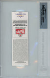 Adrian Peterson Autographed 12/30/2012 Ticket Stub 2097 Yds Beckett Slab 38633