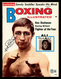 Ken Buchanan Autographed Boxing Illustrated Magazine Beckett BAS QR #BK08867