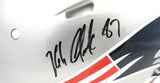 Rob Gronkowski Signed New England Patriots F/S Speed Authentic Helmet- Beckett W