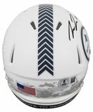 Steelers Pat Freiermuth Signed STS III Speed Mini Helmet W/ Case BAS Witnessed