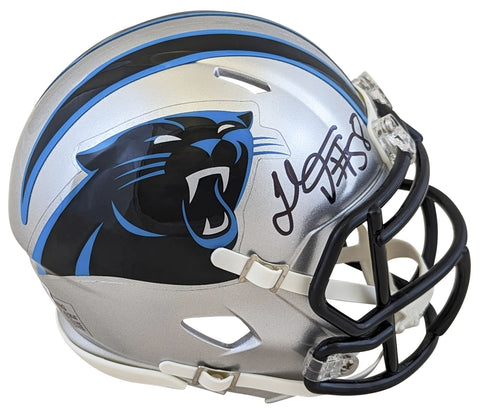 Panthers Thomas Davis Authentic Signed Speed Mini Helmet BAS Witnessed