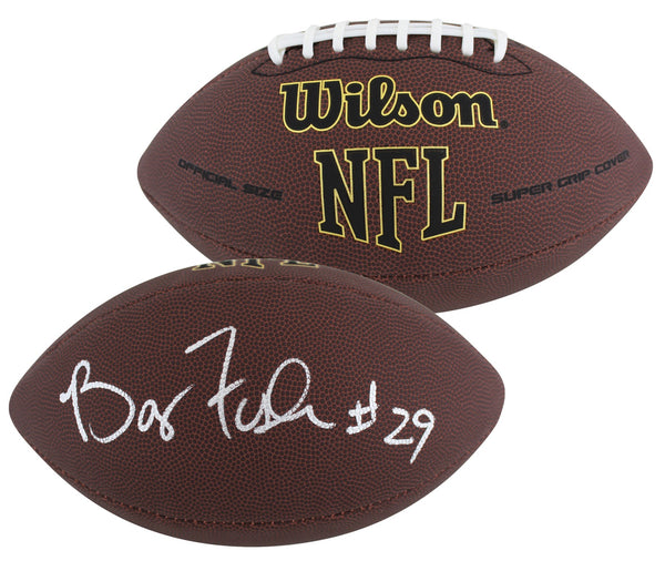 Steelers Barry Foster Signed Wilson Super Grip Nfl Football BAS Witnessed