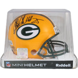 Sterling Sharpe Autographed Green Bay Packers Mini Helmet VSR4 HOF Beckett 50916