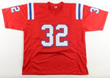 TreVeyon Henderson Signed New England Patriots Jersey (SWAU) 2025 2nd Round Pick