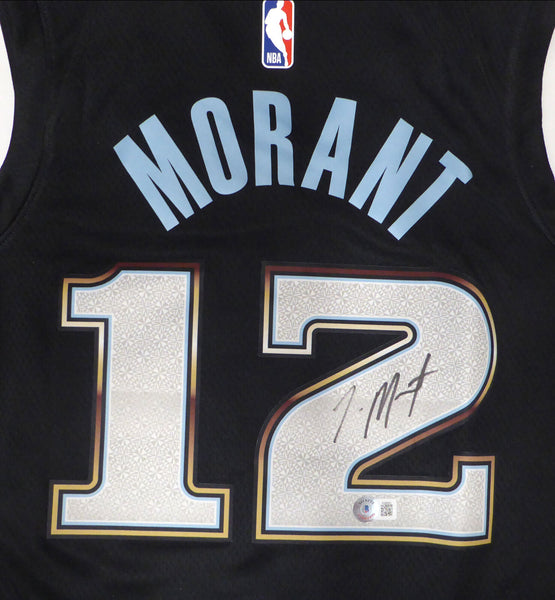 Memphis Grizzlies Ja Morant Autographed Nike City Edition Jersey Beckett BJ68061