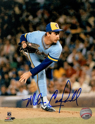 Brewers MIKE CALDWELL Signed 8x10 Photo #6 AUTO - 1982 World Series Brewers