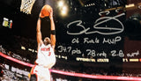 Dwyane Wade Autographed 16x20 Framed Photo w/ Stats Inscription Fanatics COA