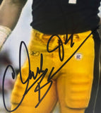 Chad Brown (Steelers) Autographed 8x10 Photograph (James Spence COA)