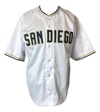 Jake Peavy San Diego Signed White Baseball Jersey Sports Integrity