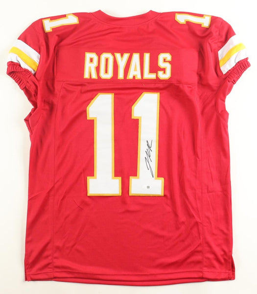 Jalen Royals Signed Kansas City Chiefs Pro Cut Jersey (JSA) Ex Utah State / W.R.