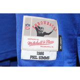 Phil Simms Autographed New York Giants M&N Jersey XL SB MVP Beckett 51166