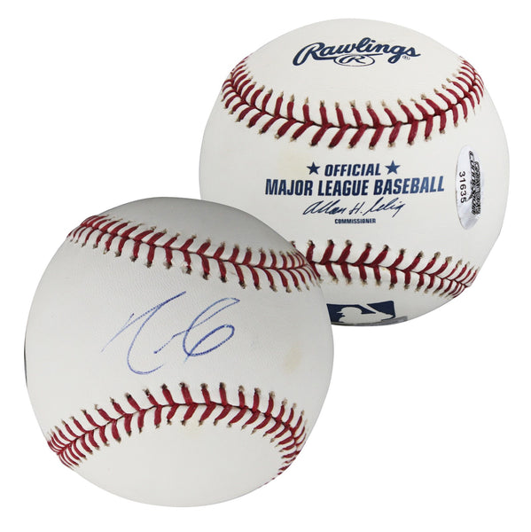 Rangers Nelson Cruz Authentic Signed Allen Selig OML Baseball BAS #BY103696