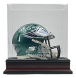 Nakobe Dean Signed Eagles Mini Speed Helmet PSA/DNA w/ Super Bowl 59 LIX Case