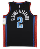 Thunder Shai Gilgeous-Alexander Signed Black Nike City Ed. Jersey JSA #CF72881