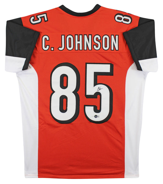 Chad Johnson Authentic Signed Orange Pro Style Jersey BAS Witnessed 2