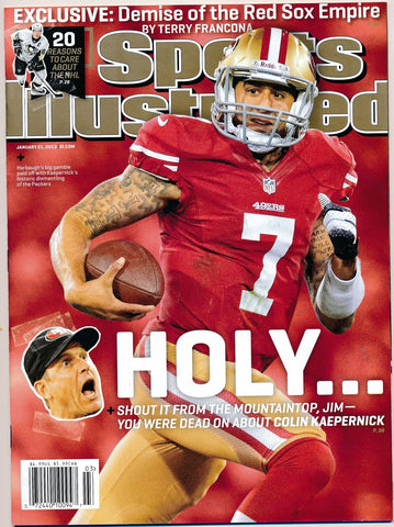 January 21, 2013 Colin Kaepernick Sports Illustrated NO LABEL Newsstand 49ers