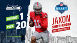 Jaxon Smith Njigba Signed Ohio State Buckeyes Jersey Beckett/ 2022 Rose Bowl MVP