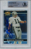 Sebastian Janikowski Signed 2000 Bowmans Best #134 Rookie Card BAS 42927