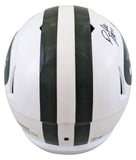 Jets Darrelle Revis Signed 98-18 TB F/S Speed Rep Helmet W/ Case BAS Witness