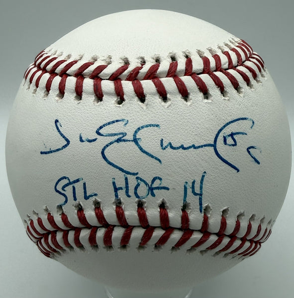 JIM EDMONDS Signed Official MLB Baseball AUTO w/ "STL HOF '14" - JSA