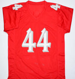 Brian Urlacher Autographed Red College Style Jersey- Beckett W Hologram *Black