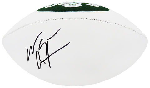 Wayne Chrebet Signed Wilson NY Jets Logo White Panel Full Size Football (SS COA)