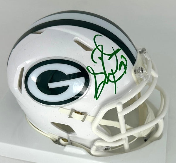 Packers GILBERT BROWN Signed Riddell ALTERNATE WHITE Speed Mini Helmet AUTO BAS