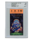 Emmitt Smith Signed Super Bowl XXVIII Ticket Stub MVP Grade 8 Beckett 40428