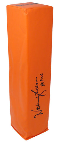 Warren Moon OILERS Signed Orange Endzone Football Pylon w/HOF'06 - SCHWARTZ COA