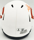 Richard Dent Auto Bears Lunar Eclipse White Speed Mini Helmet MVP XX Beckett Wit