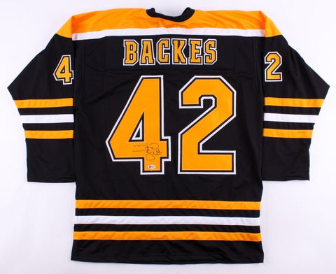 David Backes Signed Boston Bruins Jersey (Beckett) Playing career 2005-present