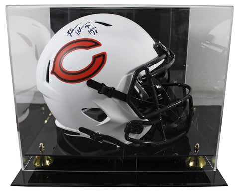 Bears Brian Urlacher "HOF 18" Signed Lunar F/S Speed Rep Helmet W/ Case BAS Wit