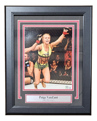 Paige VanZant Signed Framed 8x10 UFC Photo BAS