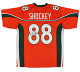 Jeremy Shockey Signed Miami Custom Orange Jersey