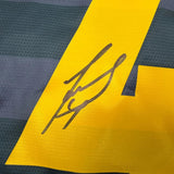 Framed Signed Javier Zanetti 35x39 Inter Milan Navy Jersey Beckett BAS COA