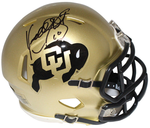 Kordell Stewart Autographed Colorado Buffaloes Mini Helmet Beckett 40617