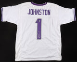 Quentin Johnston Signed TCU Horned Frogs Jersey (Beckett) Los Angles Charger /WR
