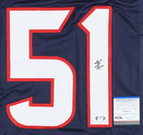 Will Anderson Jr Signed Houston Texans Jersey (PSA COA) #3 Overall Pick/ Alabama