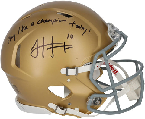 Sam Hartman Notre Dame Fighting Irish Signed Riddell Authentic Helmet w/Insc