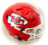 CLYDE EDWARDS-HELAIRE SIGNED AUTOGRAPHED KC CHIEFS F/S SPEEDFLEX HELMET BECKETT