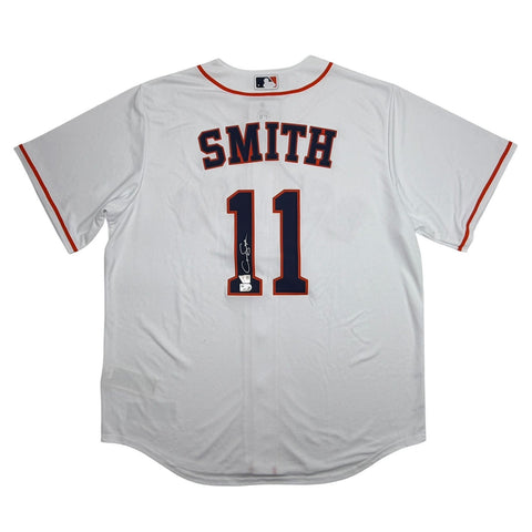 Autographed/Signed Cam Smith Astros Authentic Jersey Fanatics & MLB COA