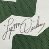 FRAMED Autographed/Signed LYNN DICKEY 33x42 Green Bay Green Jersey JSA COA Auto