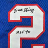Autographed/Signed Dave Bing HOF 90 Detroit Blue Jersey Beckett BAS COA