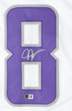 Justin Jefferson Autographed White Alt Pro Style Jersey - Beckett W Hologram