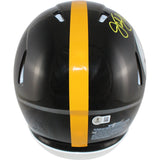 Jack Lambert Signed Pittsburgh Steelers Authentic TB Helmet HOF Beckett 54076