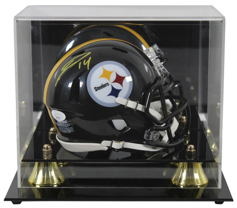 Steelers George Pickens Authentic Signed Speed Mini Helmet w/ Case JSA