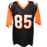 Chad Johnson Autographed Pro Style Black Jersey Beckett 44381