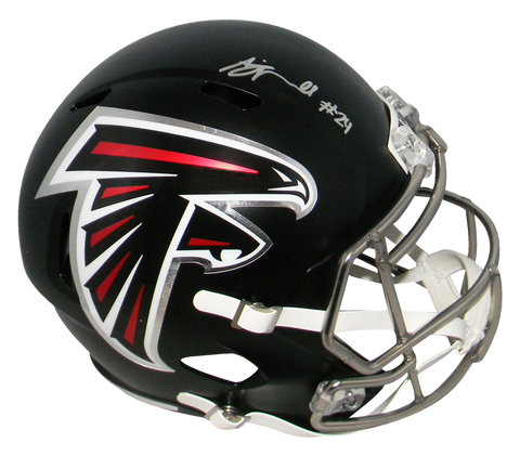 AJ TERRELL SIGNED AUTOGRAPHED ATLANTA FALCONS FULL SIZE SPEED HELMET BECKETT